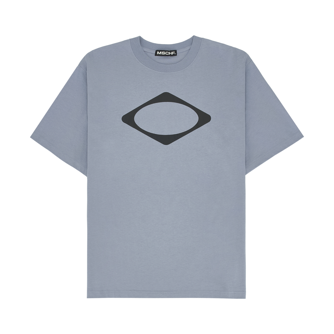미스치프 롬버스 베이직 티셔츠 그레이쉬 블루(Mischief Rhombus Basic T-Shirt Greyish Blue)