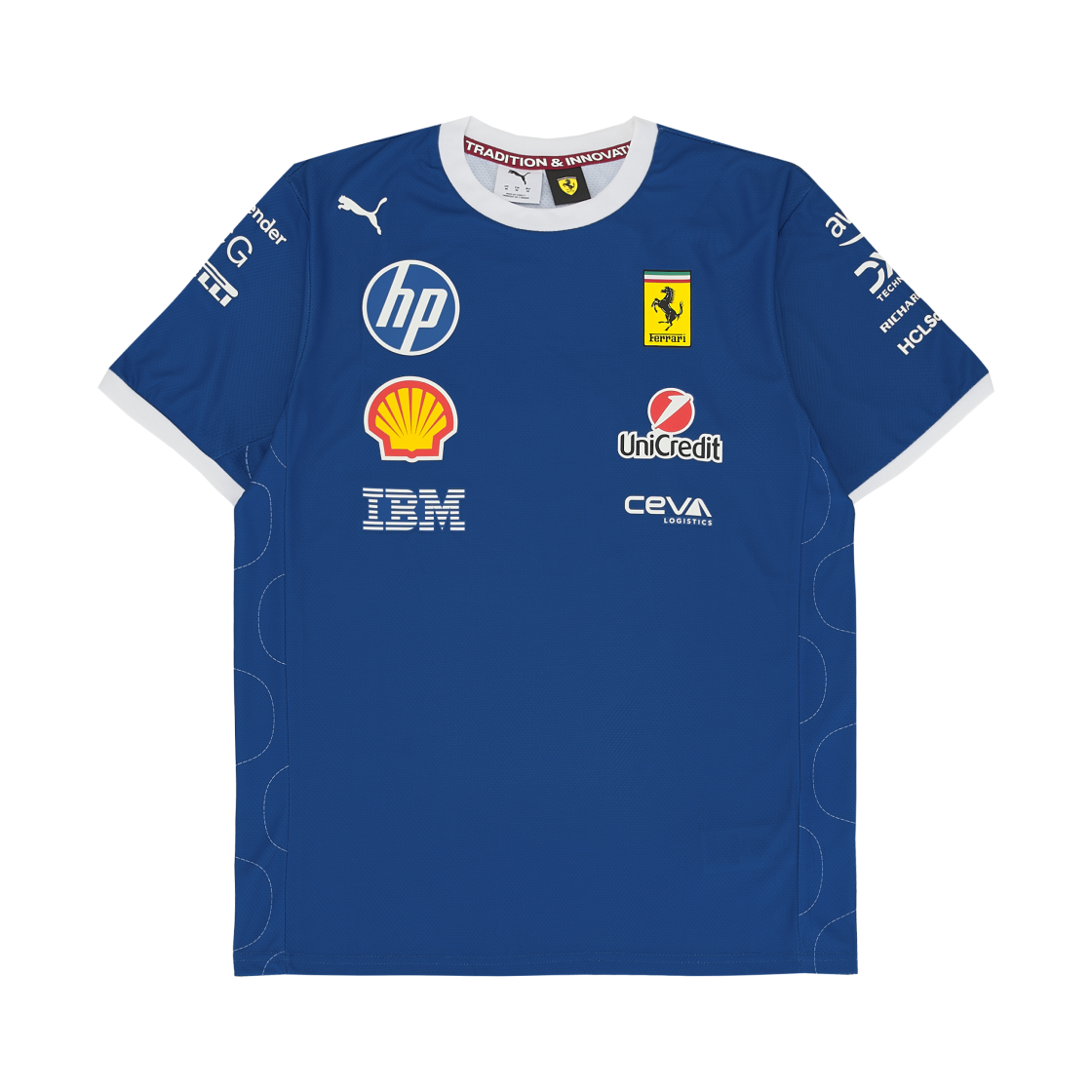 스쿠데리아 페라리 x 푸마 팀 몬자 티셔츠 스티어 블루(Scuderia Ferrari x Puma Team Monza T-Shirt Steer Blue)