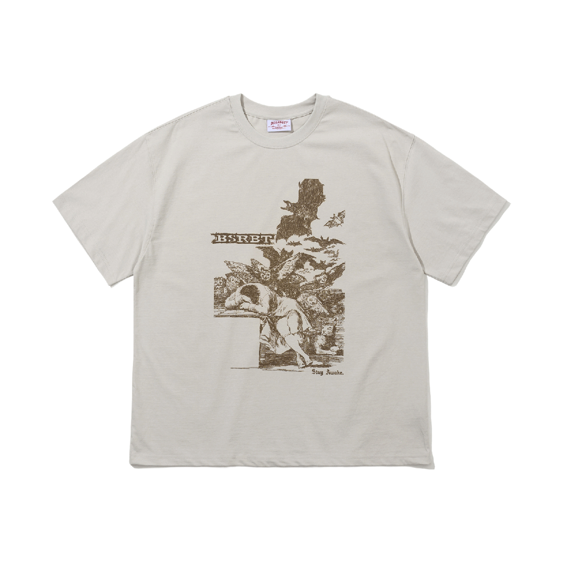 BSR26SSTS014 Bsrabbit Stay Awake Bsrbt Logo SST Dusty Ivory