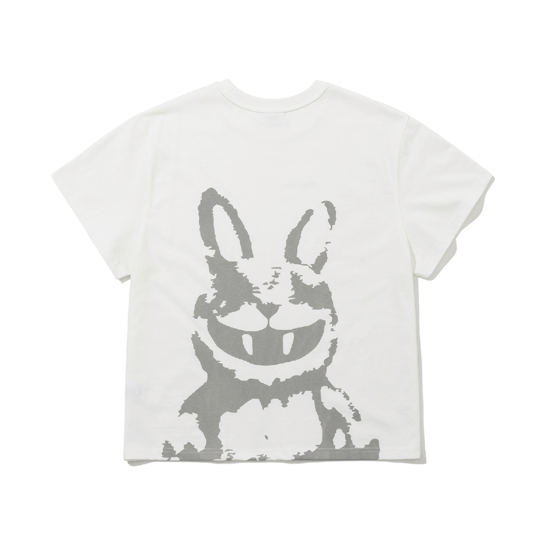 비에스래빗 백 빅 트리피 래빗 샤도우 프린트 반팔티셔츠 소프트 아이보리(Bsrabbit Back Big Trippy Rabbit Shadow Print SST Soft Ivory) - 2