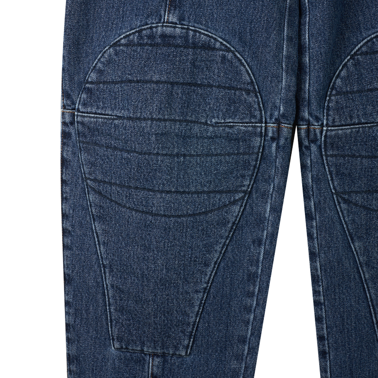 장 폴 고티에 우먼 패치워크 데님 팬츠 빈티지블루 - 26SS(Jean Paul Gaultier Women Patchwork Denim Pants Vintageblue - 26SS) - 5