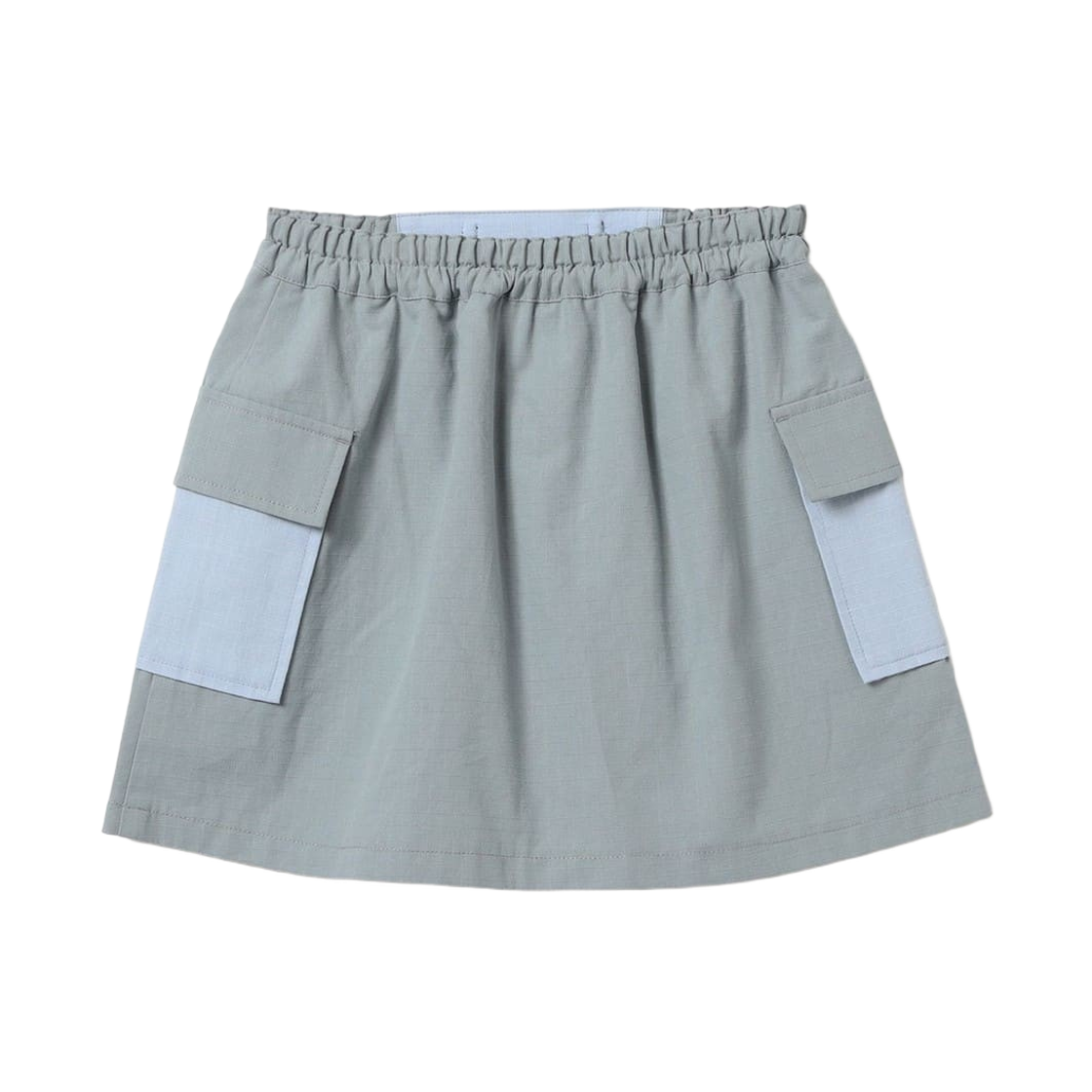 (키즈) 빔즈 미니 턱 벨티드 쇼츠 트윈 스커트 그레이시 블루((Kids) Beams Mini Tucked Belted Shorts Twin Skirt Greyish Blue) - 2