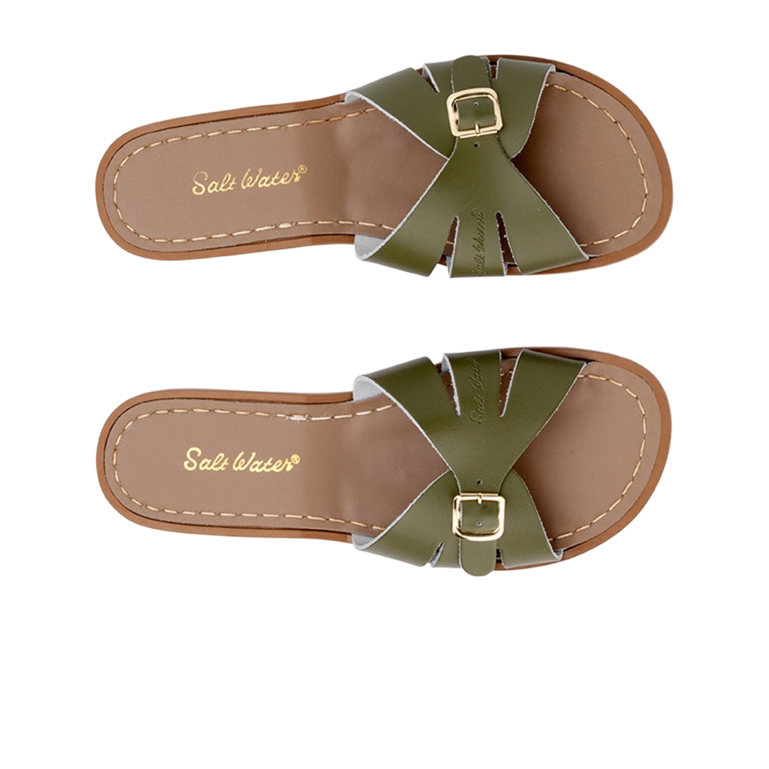 (W) 솔트워터 샌들 클래식 슬라이드 올리브((W) Saltwater Sandal Classic Slide Olive) - 2