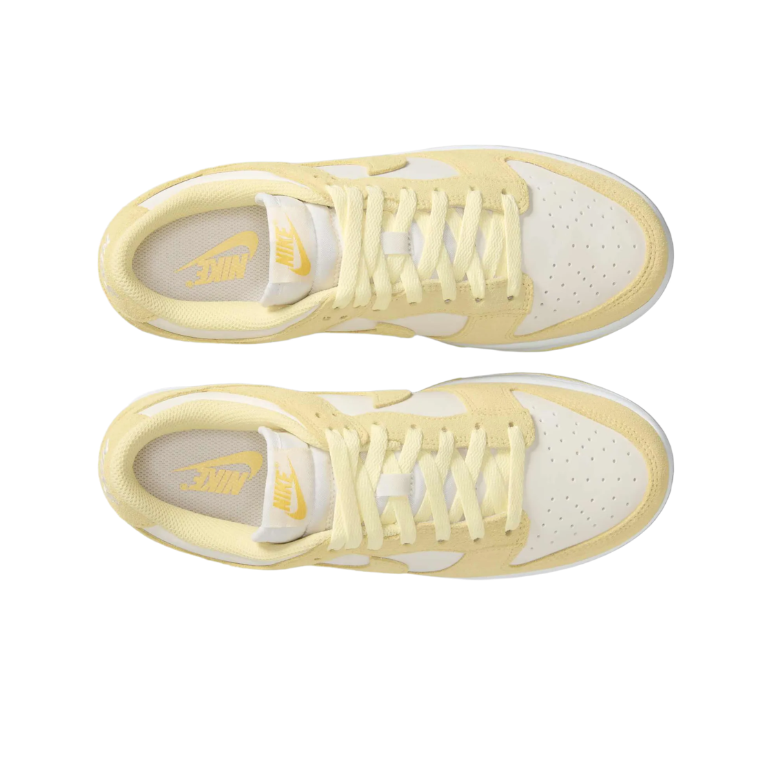 (W) 나이키 덩크 로우 스웨이드 세일 소프트 옐로우((W) Nike Dunk Low Suede Sail Soft Yellow) - 2