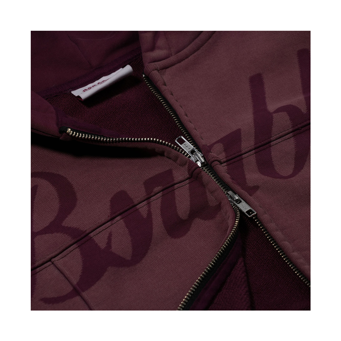 비에스래빗 워시드 집업 후디 와인(Bsrabbit Washed Zip-Up Hoodie Wine) - 4
