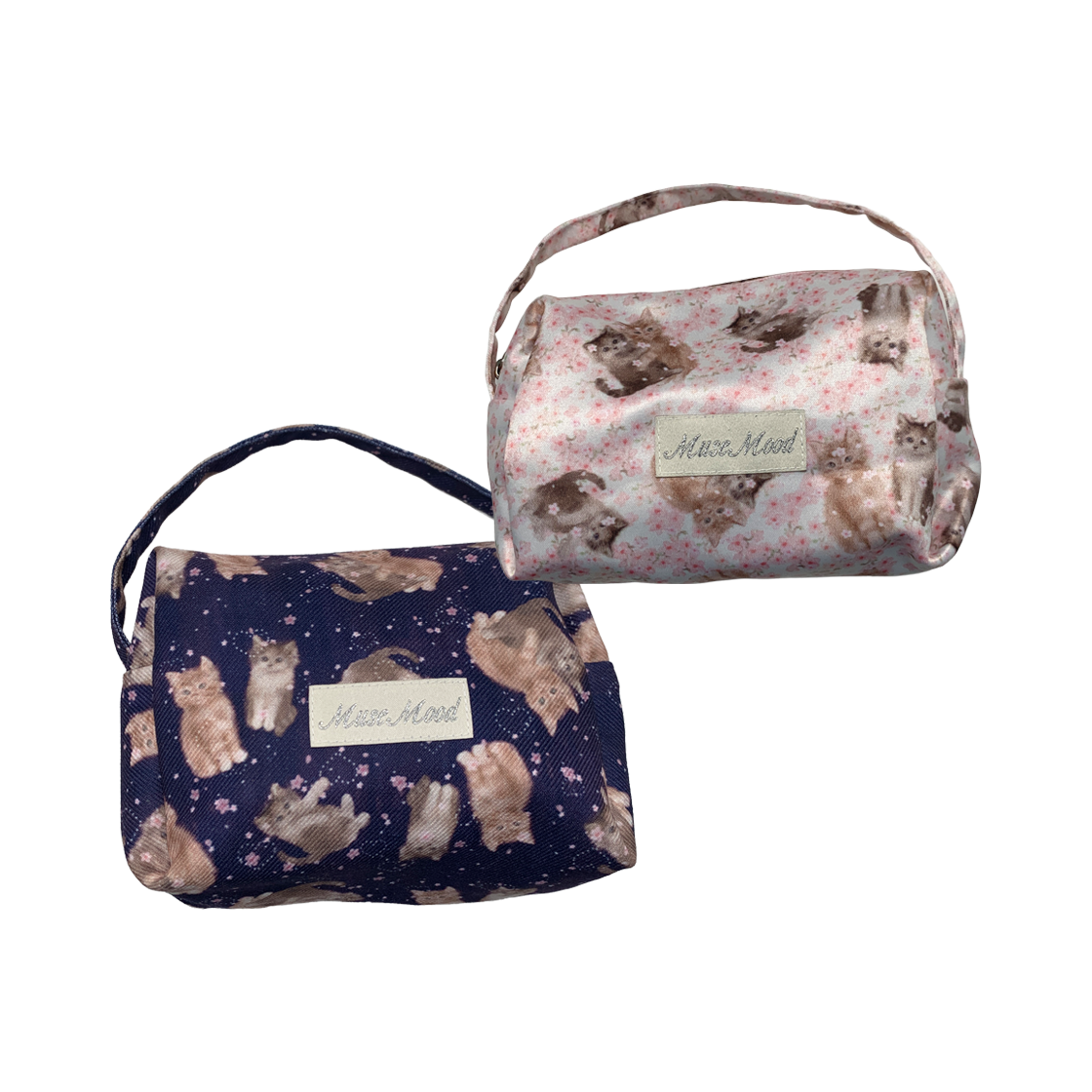 뮤즈무드 블라썸 키티 핸드 파우치 백 2컬러(Musemood Blossom Kitty Hand Pouch Bag 2Color)