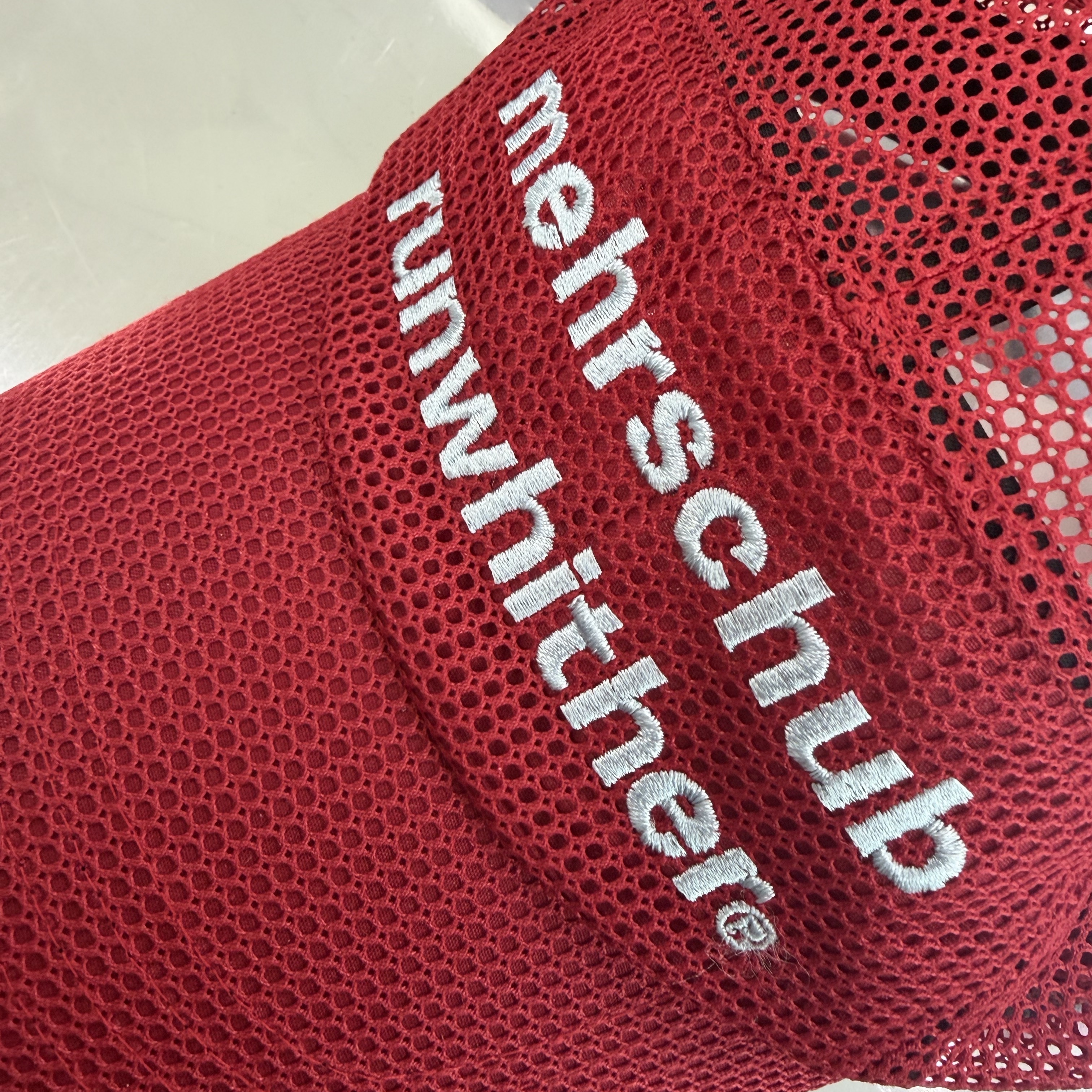 [KREAM 단독] RWR x MEHR Mesh Cap Red 착용 스타일 - 1