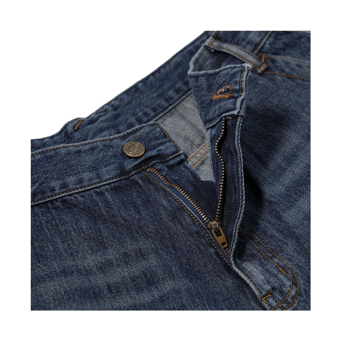 비에스래빗 데미지드 데님 숏팬츠 빈티지 인디고(Bsrabbit Damaged Denim Shorts Vintage Indigo) - 3