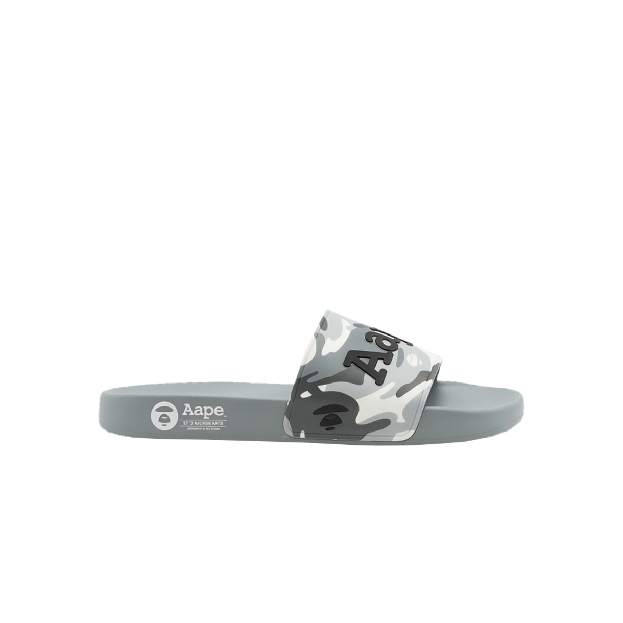 에이프 메인 로고 슬라이드 슈즈 화이트 멀티 - 26SS(AAPE Main Logo Slides Shoes White Multi - 26SS)