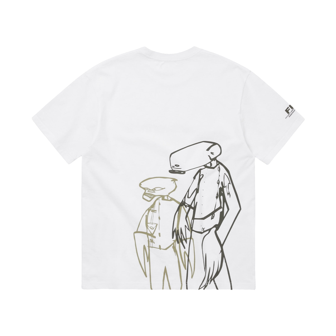 디스이즈네버댓 x 퓨추라 래버러토리 T-로그o 티셔츠 화이트(Thisisneverthat x Futura Laboratories T-Logo T-Shirt White) - 1