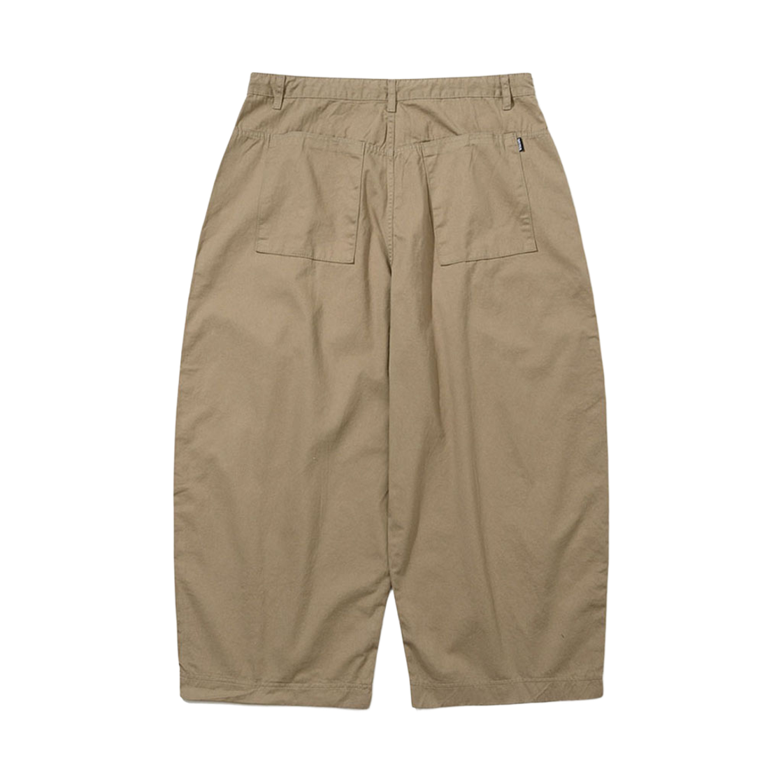 비에스래빗 와이드렉 드로우스트링 코튼 팬츠 애쉬 카키(Bsrabbit Wide-Leg Drawstring Cotton Pants Ash Khaki) - 2