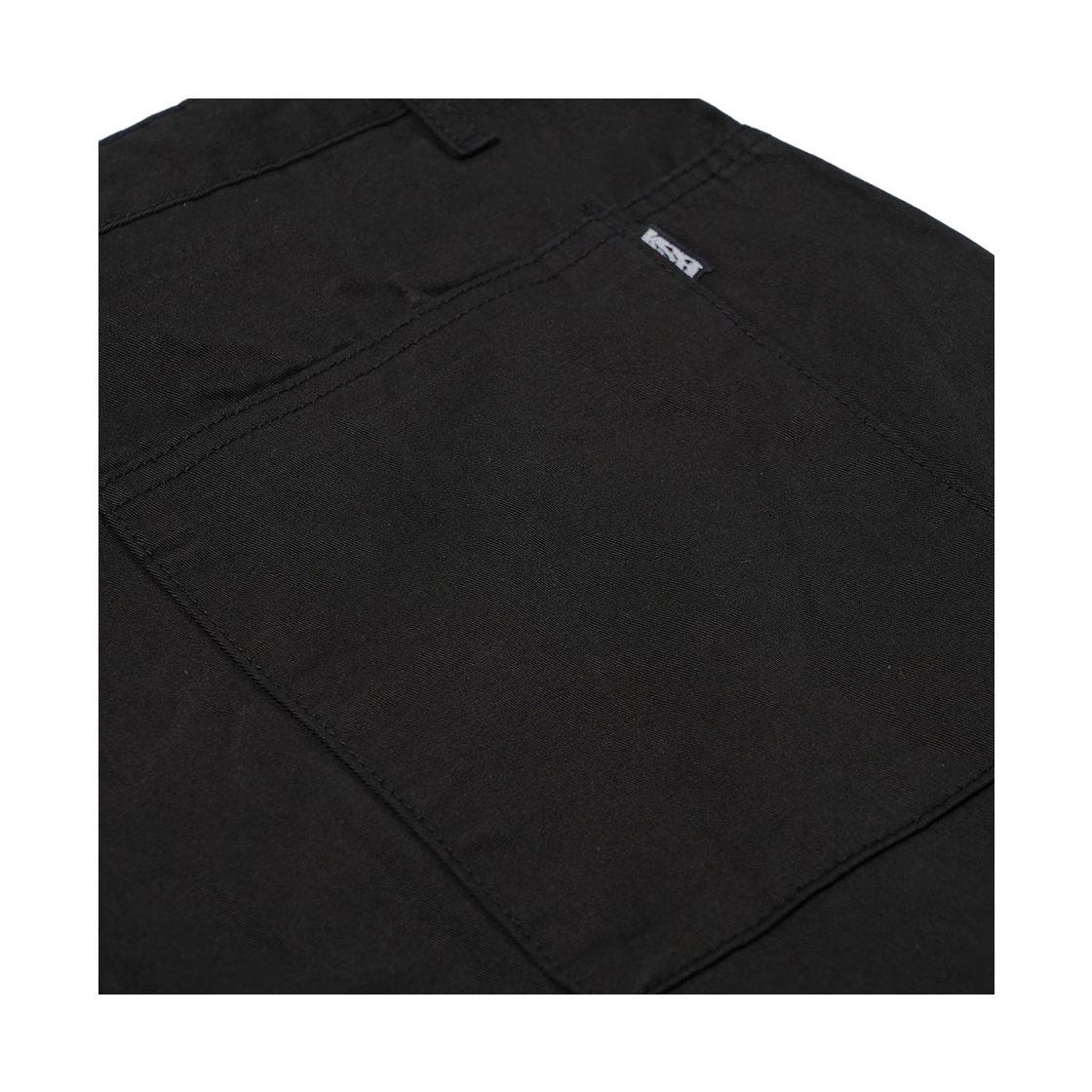 비에스래빗 와이드렉 드로우스트링 코튼 팬츠 블랙(Bsrabbit Wide-Leg Drawstring Cotton Pants Black) - 5