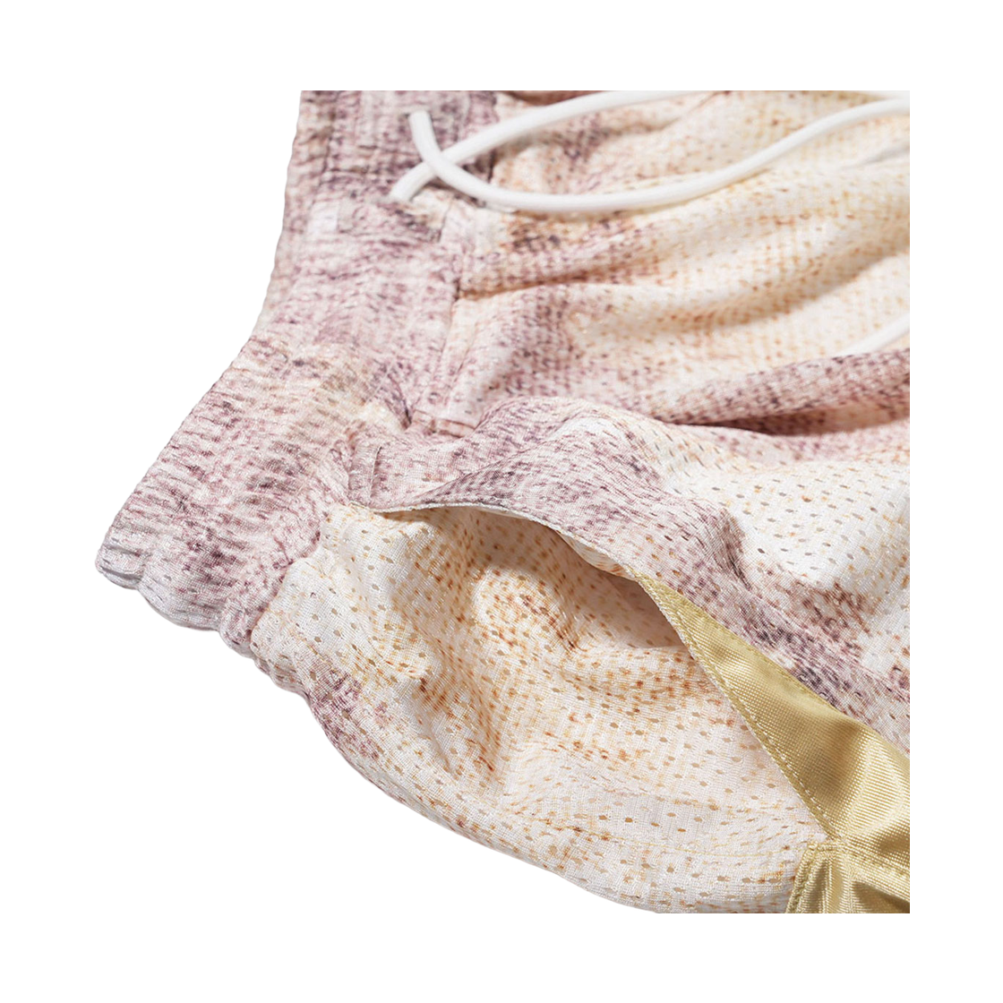 비에스래빗 컬러 블록 메쉬 트랙 숏팬츠 베이지(Bsrabbit Color-Block Mesh Track Shorts Beige) - 5