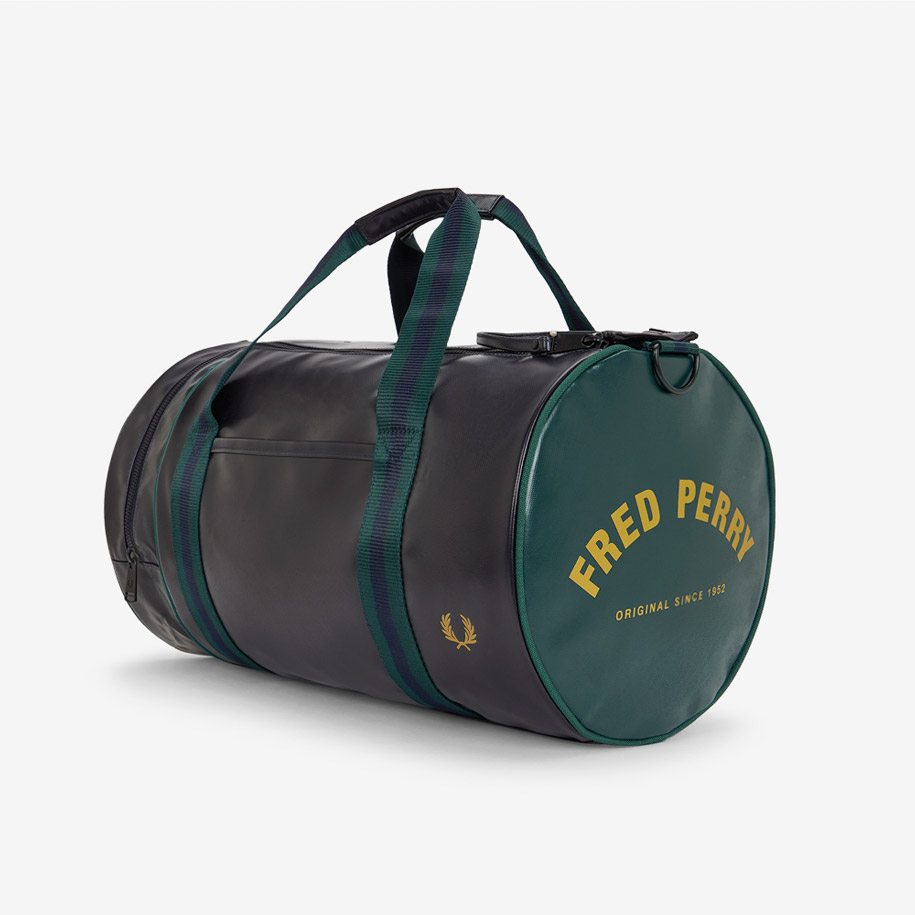 프레드페리 클래식 배럴 백 네이비 그래스루츠(Fred Perry Classic Barrel Bag Navy Grassroots) - 5