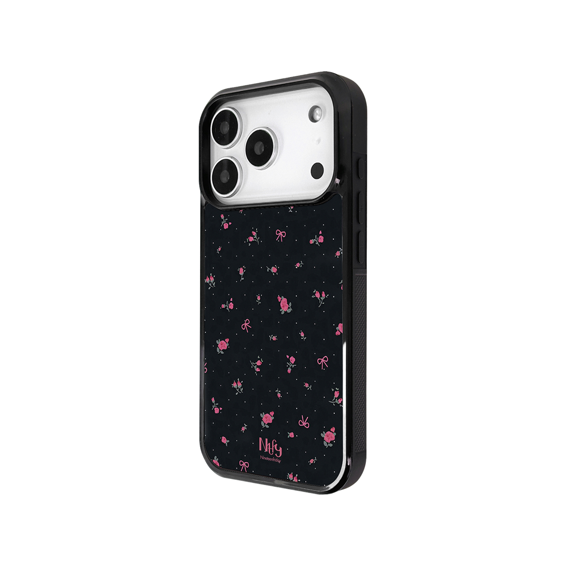 나인틴프라이데이 미니 리본 플라워 맥세이프 에폭시 케이스 - 블랙(NINETEENFRIDAY Mini Ribbon Flower Magsafe Epoxy Case - Black) - 2