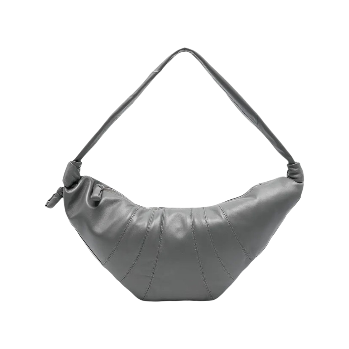 BG0000-LL095-345 Lemaire Soft Nappa Leather Large Croissant Bag Smoked Pearl