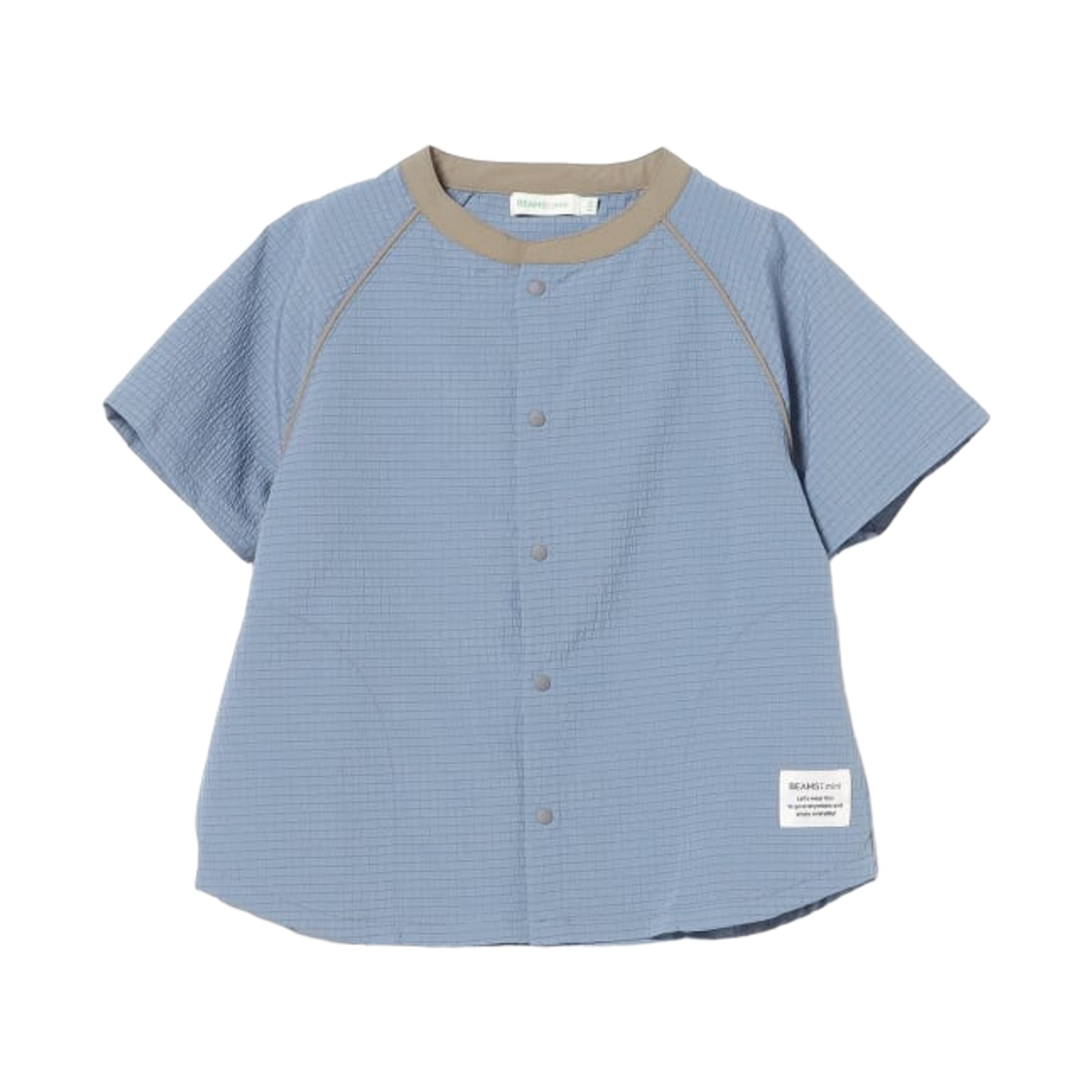 (키즈) 빔즈 미니 앰피비어스 셔츠 삭스((Kids) Beams Mini Amphibious Shirt Saxe) - 1