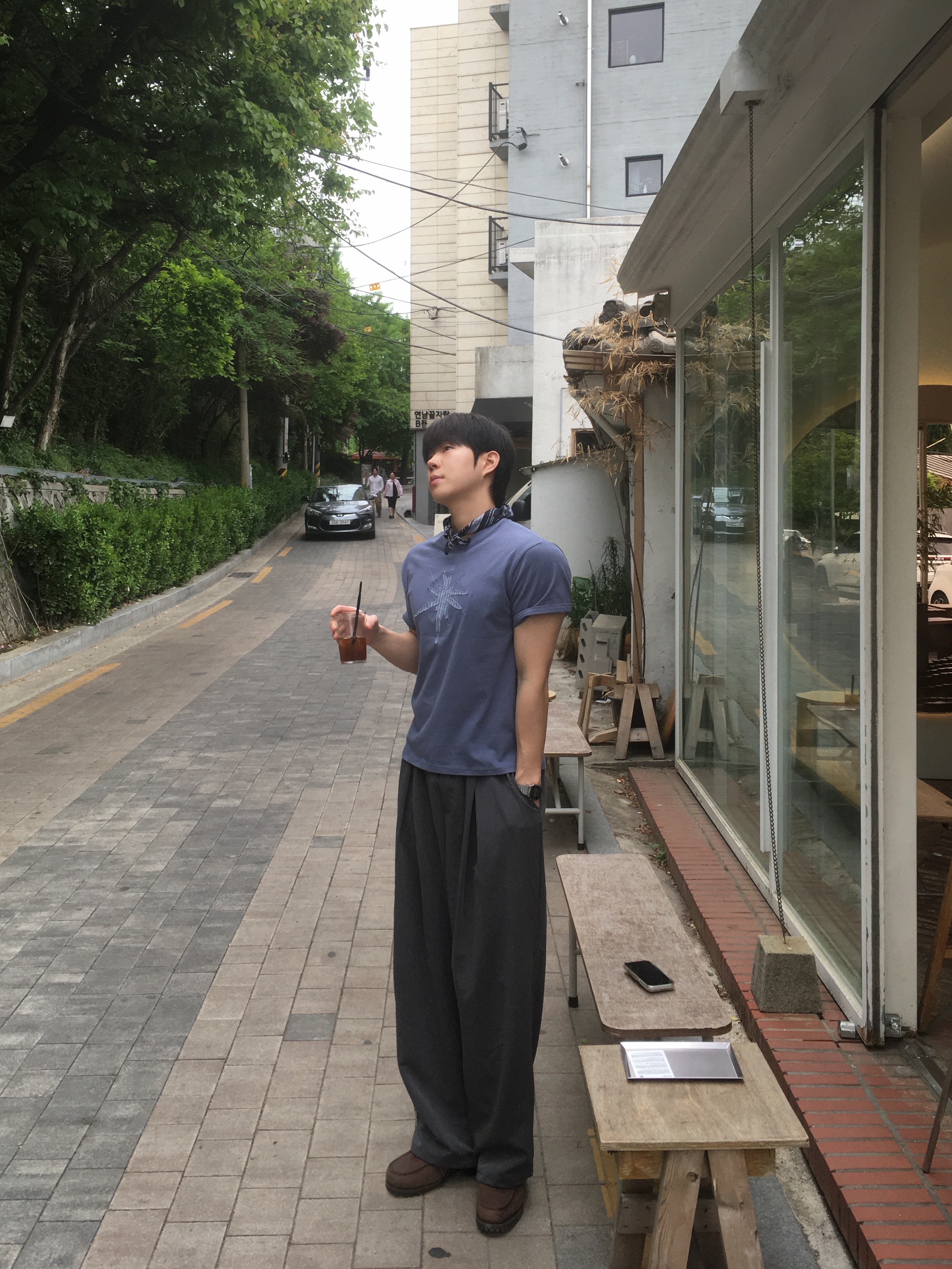 Thevinylhouse Tvh Western Pattern Bandana Navy, Timberland x Thisisneverthat 3-Eye Authentic Boat Shoes Brown - Wide 착용 스타일 - 4