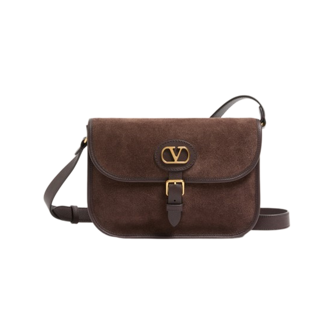 YB0S78UEXRE6 Valentino Garavani Antibes Suede Shoulder Bag Testa Di Moro