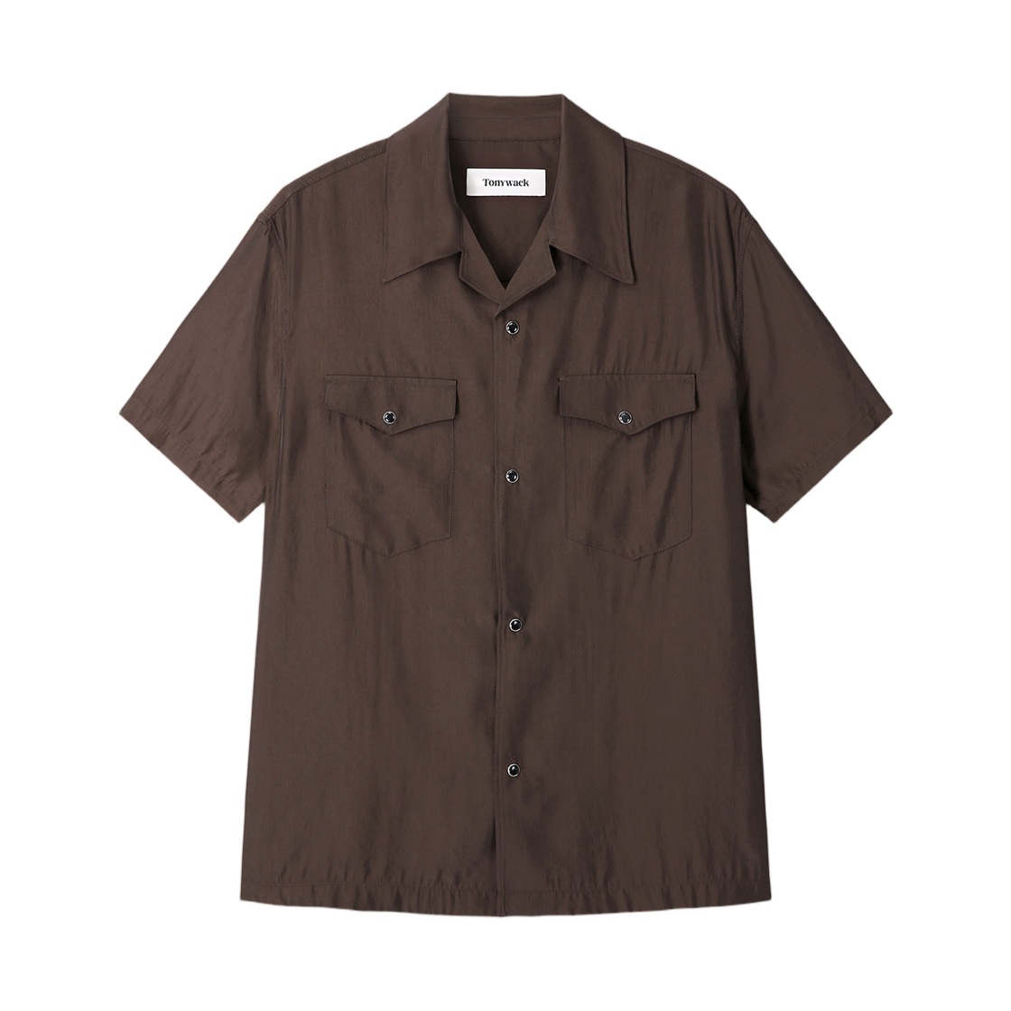 토니웩 워시드 레이온 펄 스냅 셔츠 브라운(Tonywack Washed Rayon Pearl Snap Shirt Brown) - 1