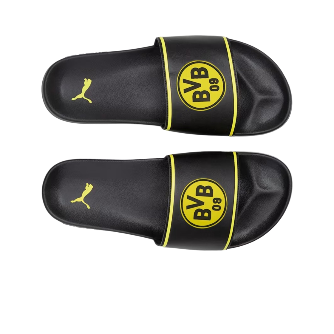 푸마 BVB 리드캣 2.0 샌들 블랙 사이버 옐로우(Puma BVB Leadcat 2.0 Sandal Black Cyber Yellow) - 2