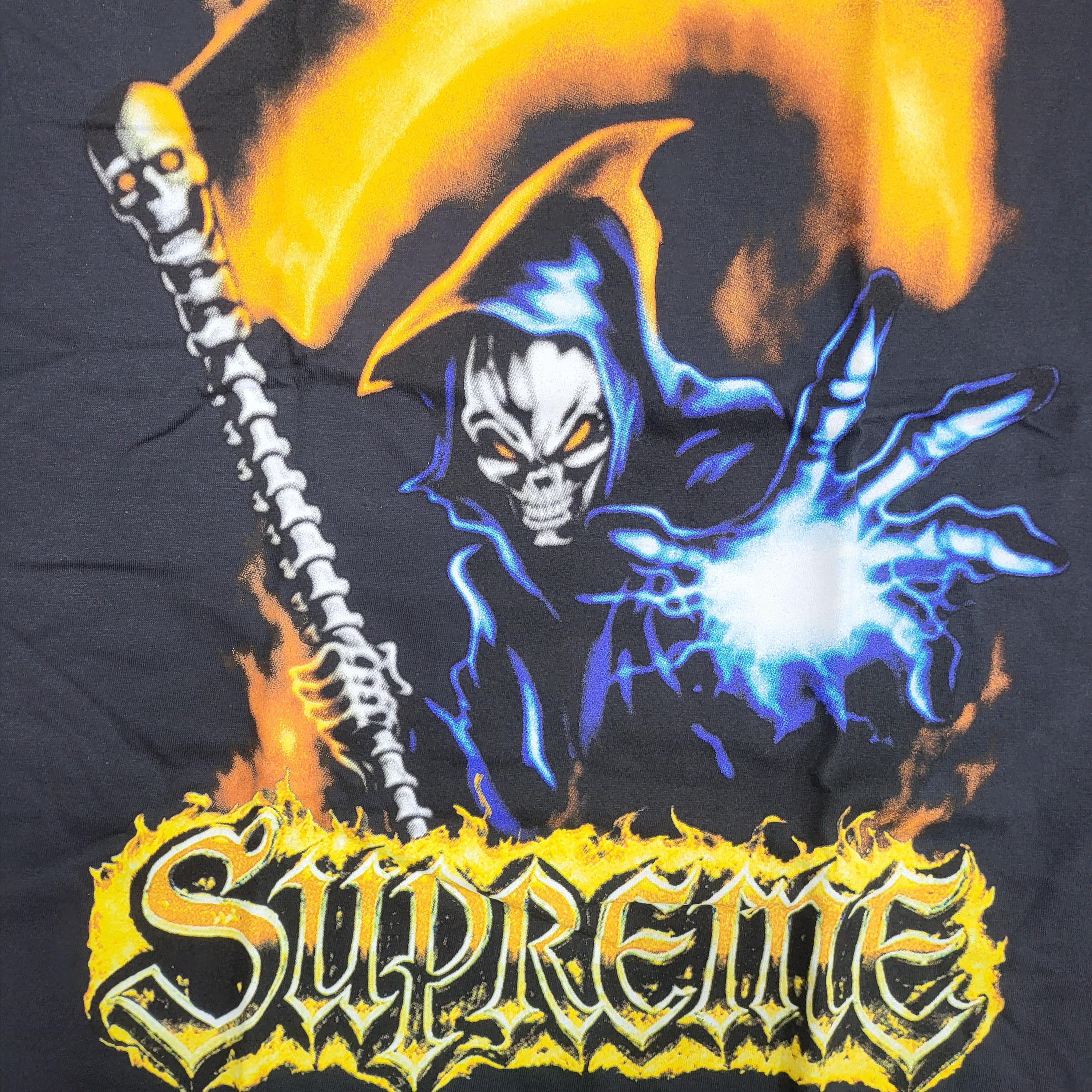 Supreme Grim Reaper T-Shirt Black - 26SS 착용 스타일