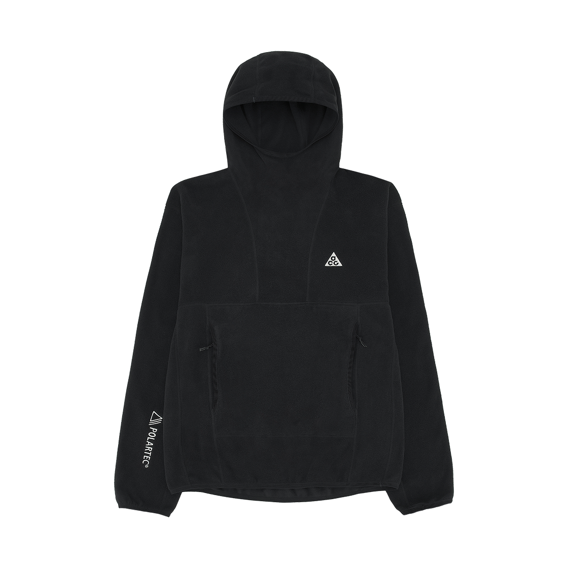 나이키 ACG 폴라텍 울프 트리 풀오버 후드 블랙 서밋 화이트 - 아시아(Nike ACG Polartec Wolf Tree Pullover Hoodie Black Summit White  - Asia)