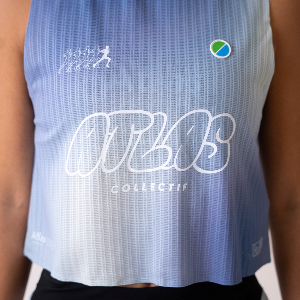 아틀라스 콜렉티프 에리아 울트라 여성 레이스 싱글렛 블루(Atlas COLLECTIF Aeria Ultra WMNS Race Singlet BU) - 3