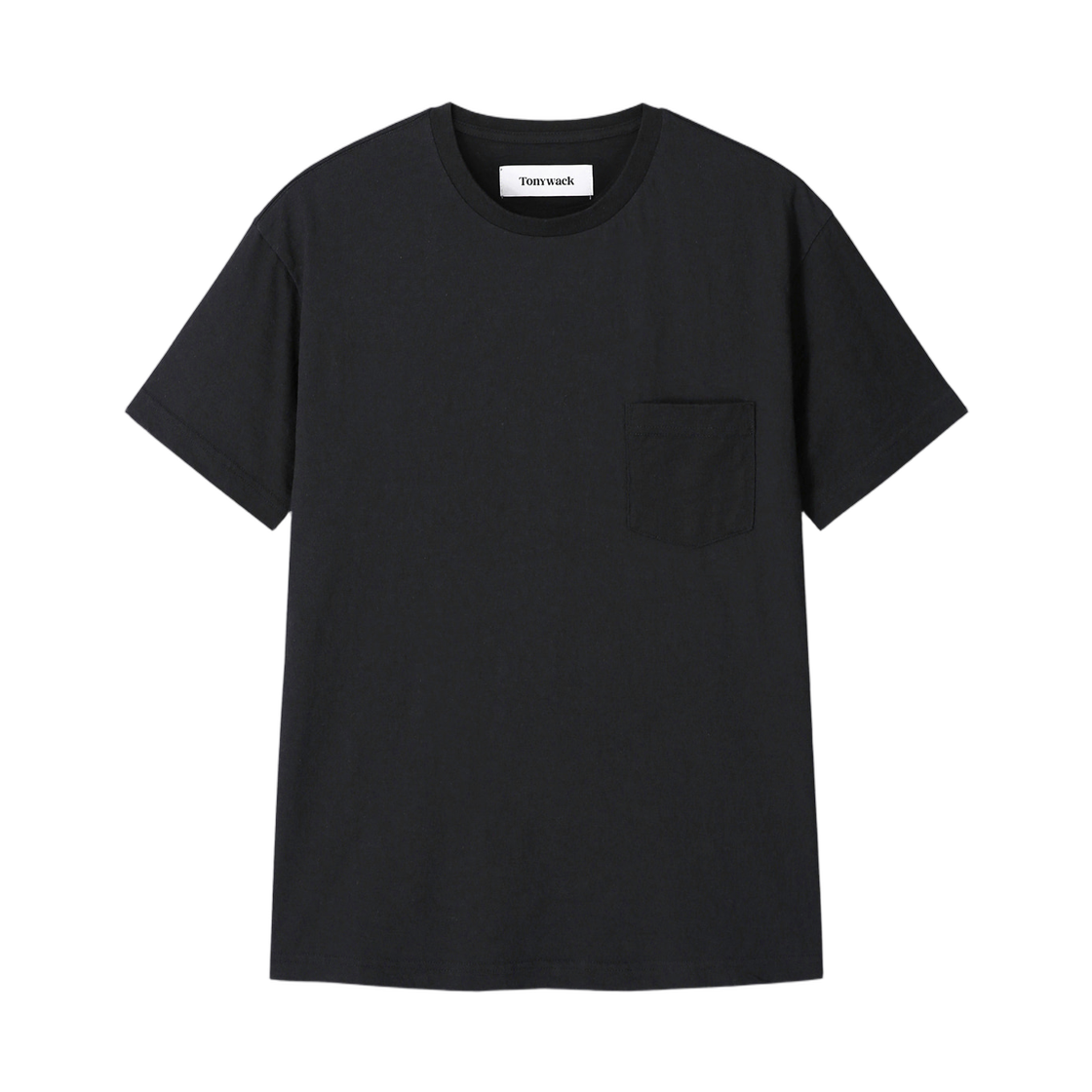 토니웩 소프트 슬럽 저지 포켓 티셔츠 블랙(Tonywack Soft Slub Jersey Pocket T-Shirt Black)