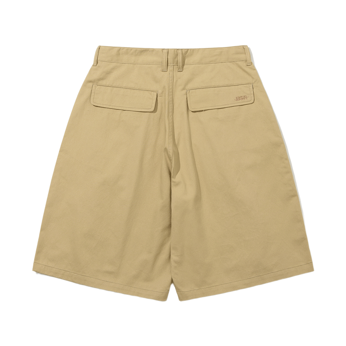 비에스래빗 벌룬핏 턱 코튼 버뮤다 숏팬츠 베이지(Bsrabbit Balloon-Fit Tuck Cotton Bermuda Shorts Beige) - 2