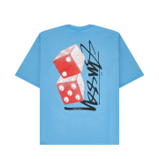 Stussy Tall Dice T-Shirt Sky Blue
