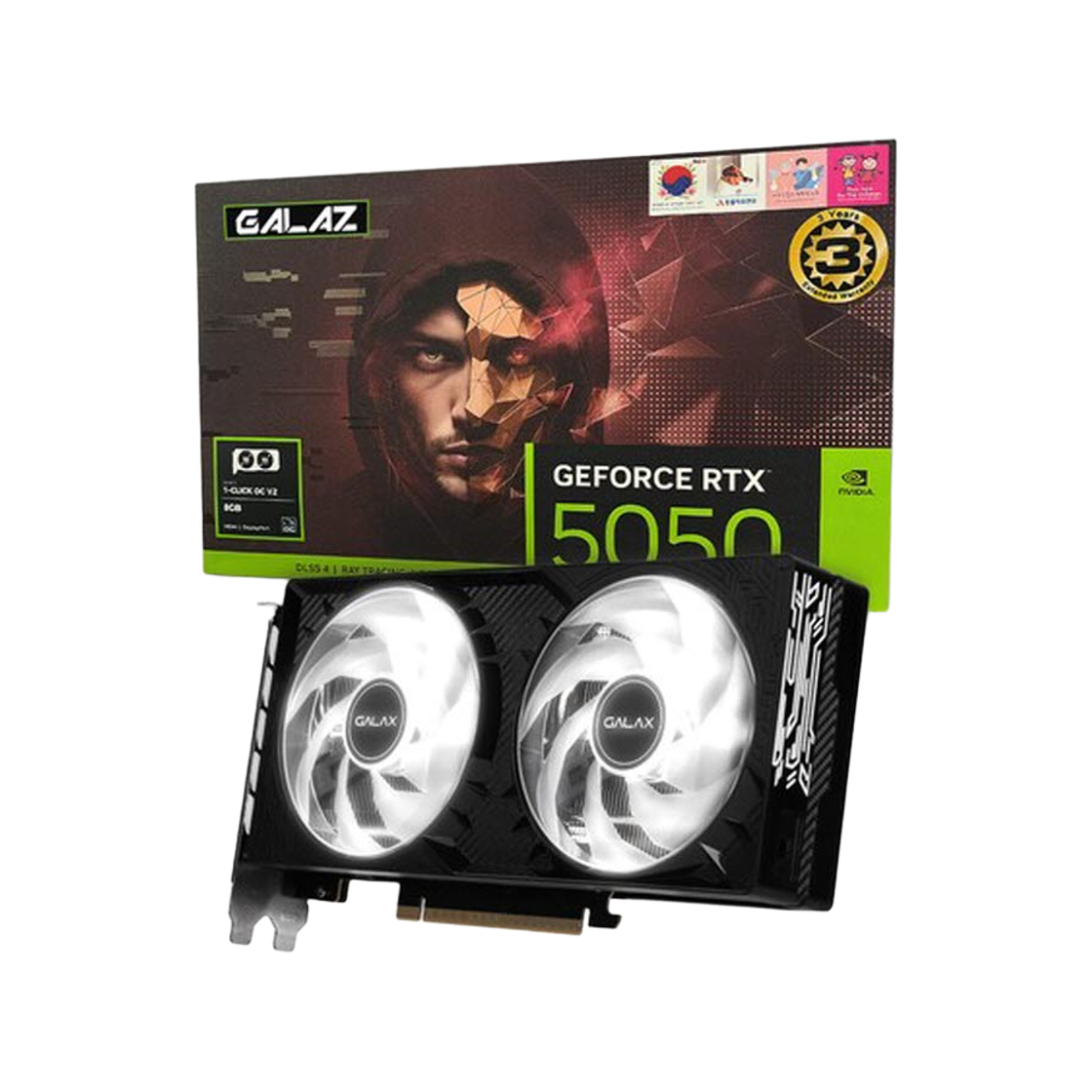 갤럭시 GALAZ 지포스 RTX 5050 BLACK OC V2 D6 8GB DUAL HDMI(GALAZ GeForce RTX 5050 BLACK OC V2 D6 8GB DUAL HDMI)