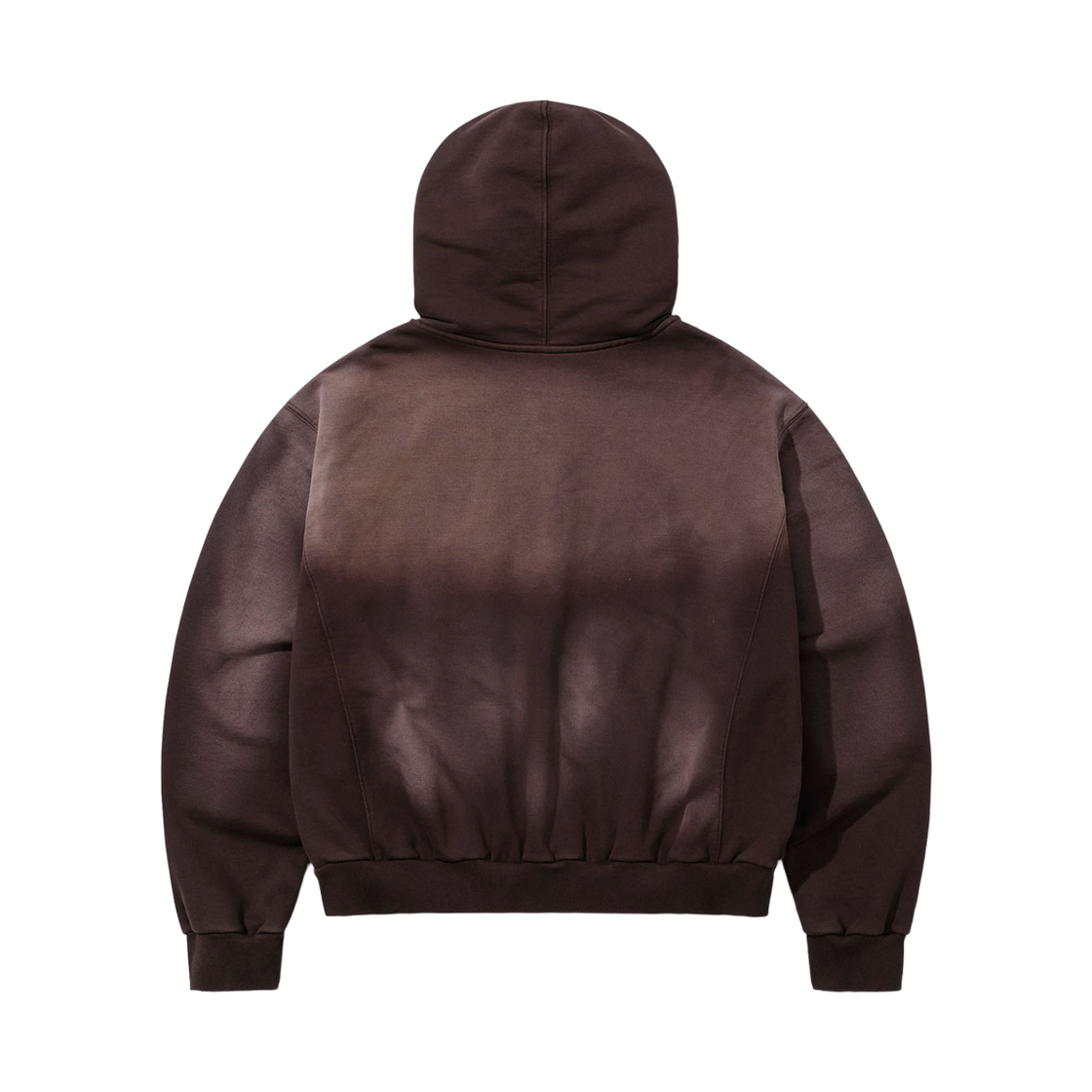 비에스래빗 워시드 집업 후디 브라운(Bsrabbit Washed Zip-Up Hoodie Brown) - 2