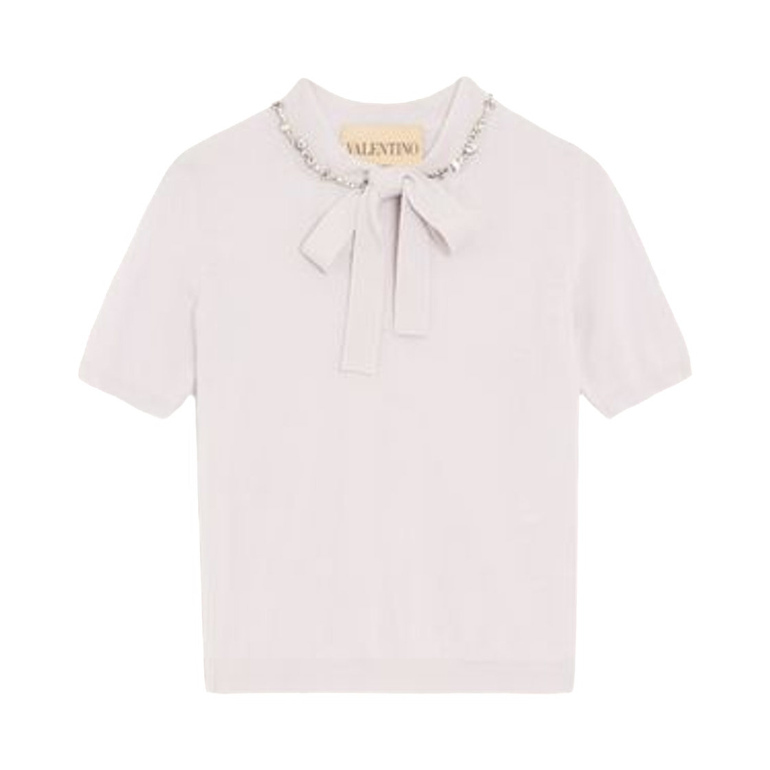 (W) 발렌티노 자수 울 점퍼 라일락((W) Valentino Embroidered Wool Jumper Lilac)