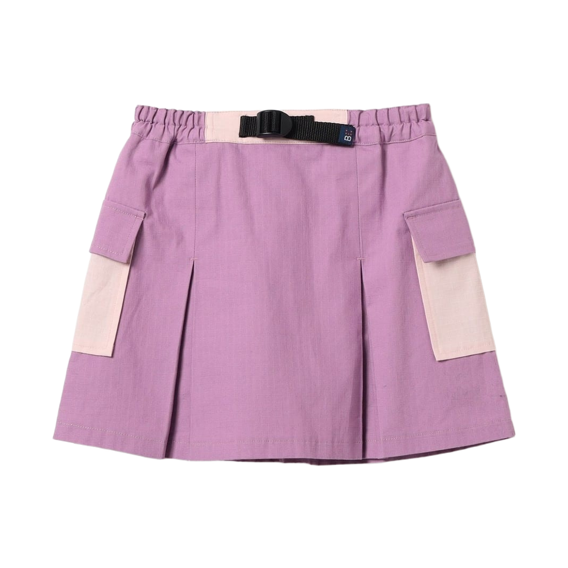 (키즈) 빔즈 미니 턱 벨티드 쇼츠 트윈 스커트 라벤더((Kids) Beams Mini Tucked Belted Shorts Twin Skirt Lavender) - 1