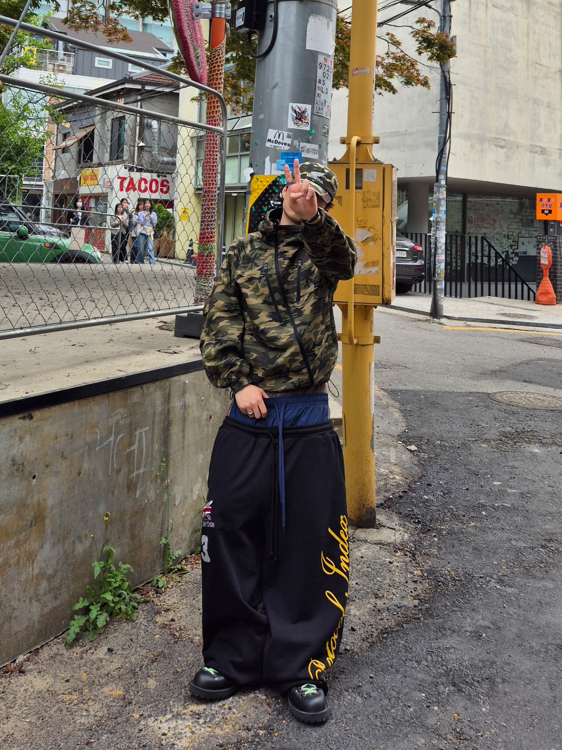 Honda Vintage CutOff Cap Camo, Protocol Index 3 Layered Sweatpants Black ์ฐฉ์ฉ ์คํ์ผ - 2
