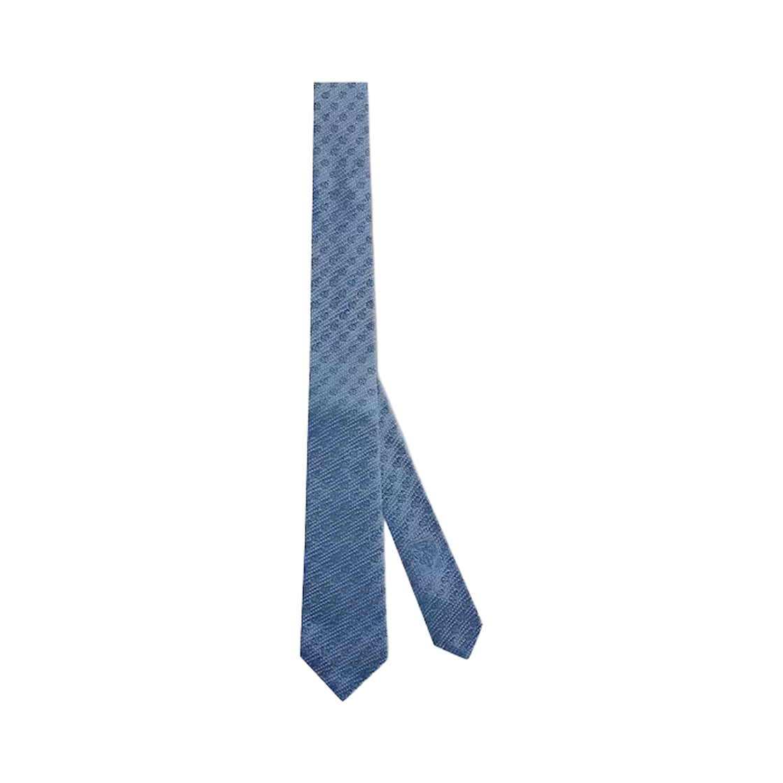 874096-4E009-4100 Gucci GG Silk Jacquard Tie Blue