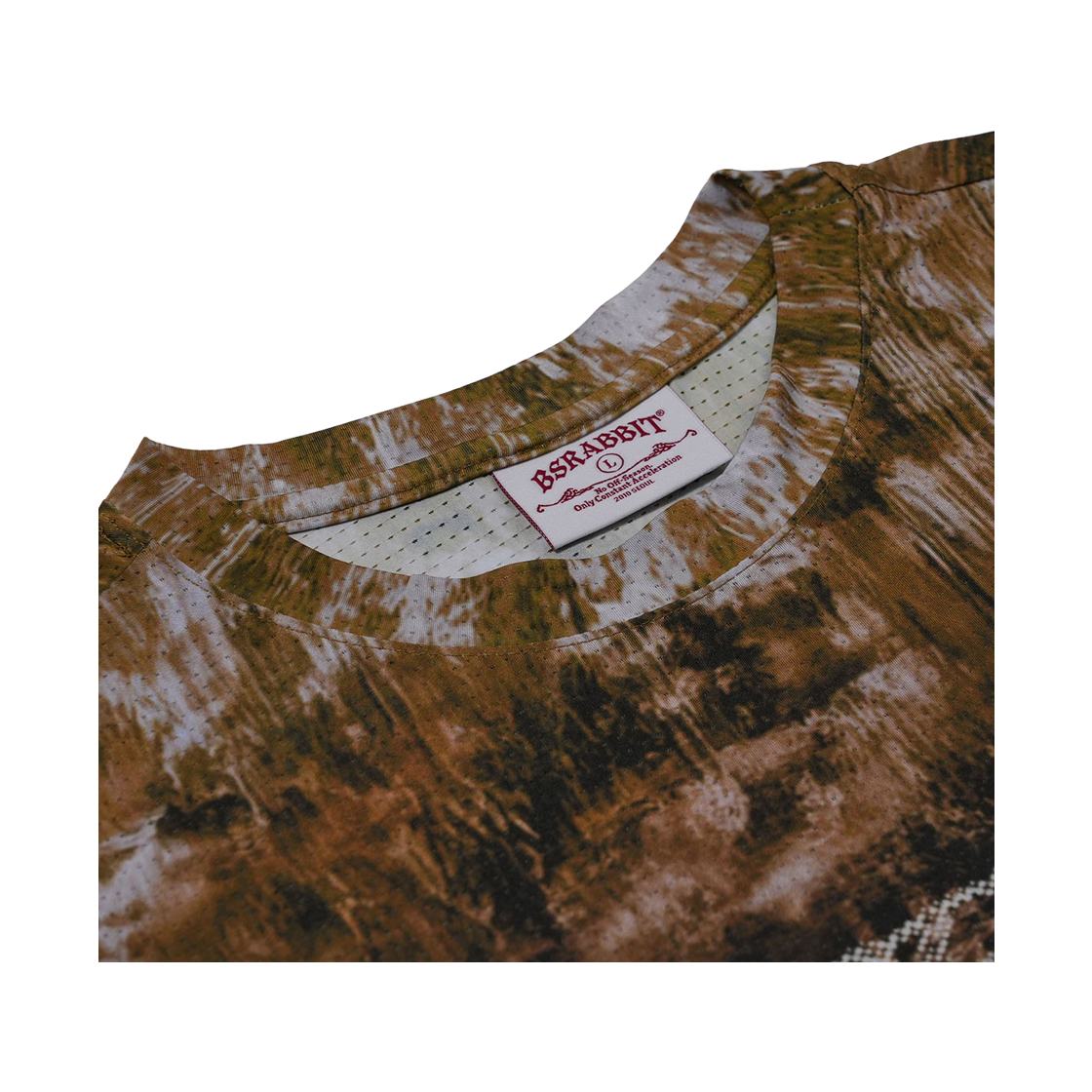 비에스래빗 컬러 블록 메쉬 롱슬리브 티셔츠 플로랄 머스타드(Bsrabbit Color-Block Mesh Long Sleeve Floral Mustard) - 3