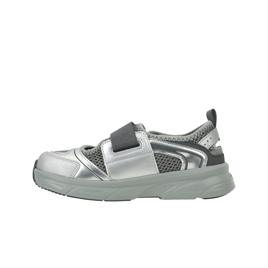 (키즈) 뉴발란스 프리들 X 샌들 리플렉스 실버((Kids) New Balance Freedle X Sandal Reflex Silver) - 3