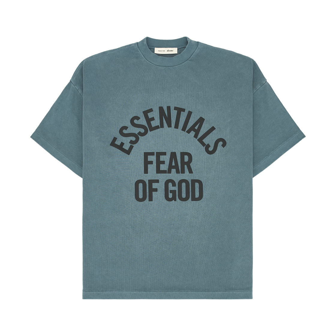 - Essentials Campus 90s Short Sleeve T-Shirt Faded Coastal - 26SS