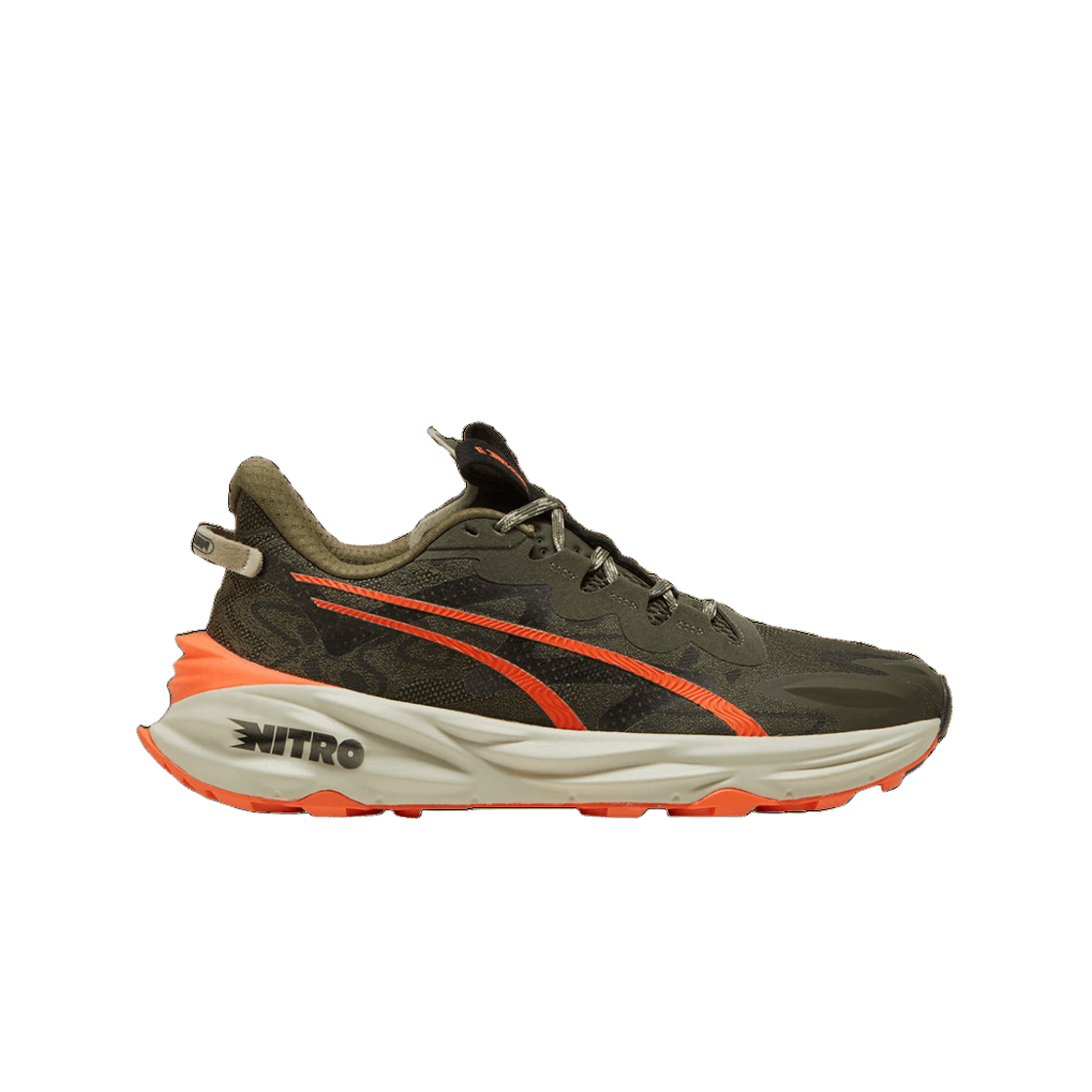 379786-02 Puma Fast-Trac Nitro 3 Dark Olive Flame Flicker