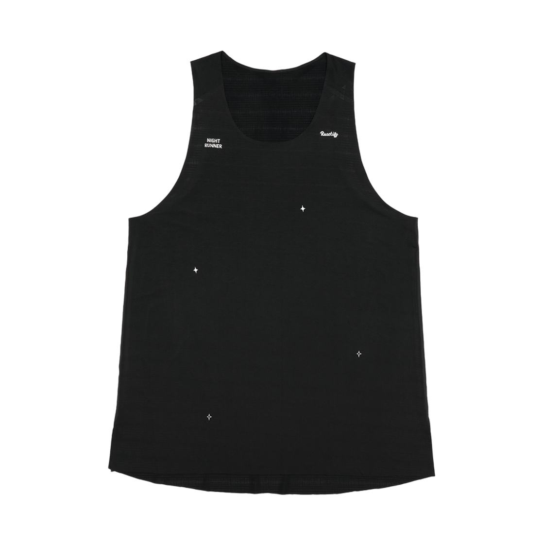 리액티파이 맨 런 더 나이트 싱글렛 블랙(REACTIFY Men's Run The Night Singlet Black)