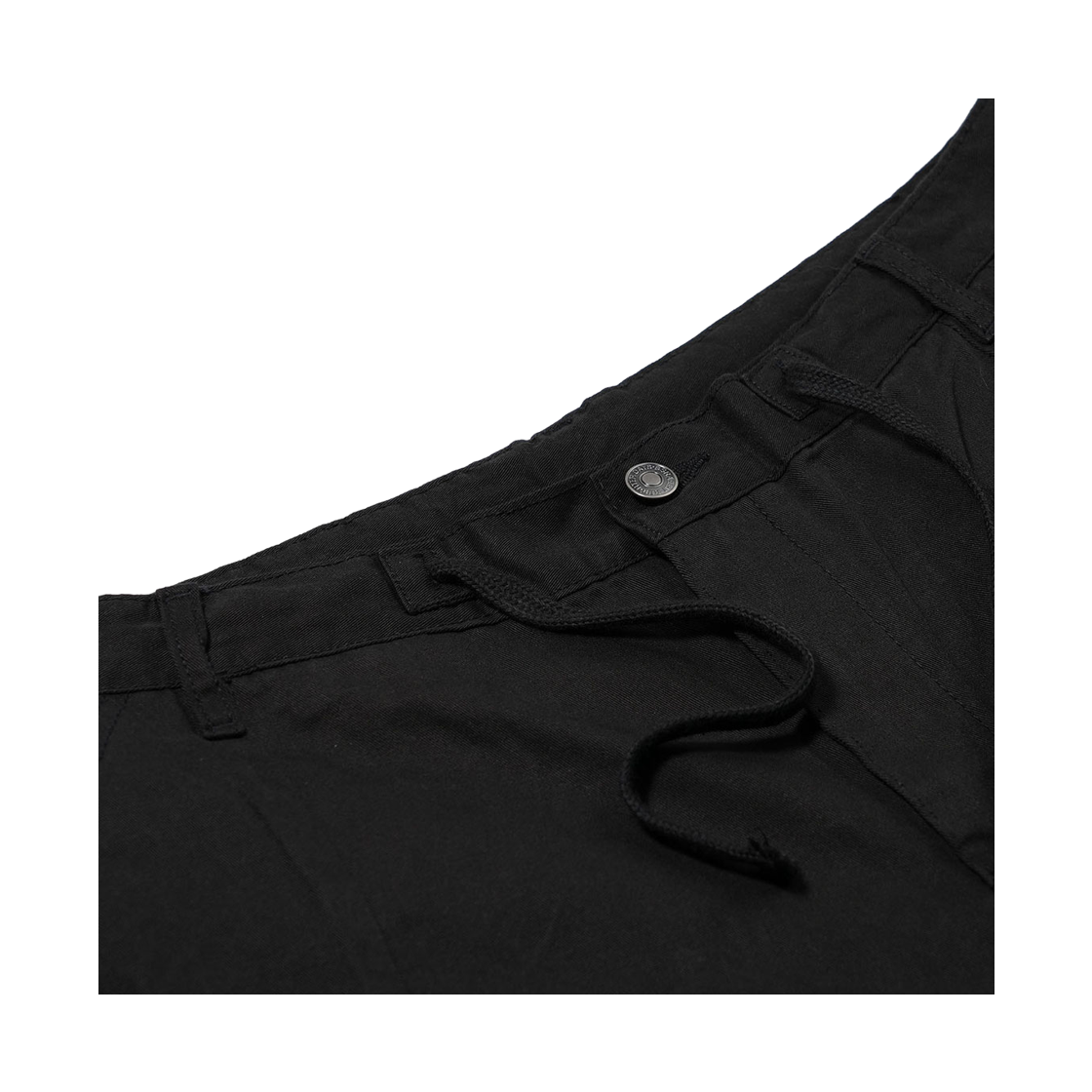 비에스래빗 와이드렉 드로우스트링 코튼 팬츠 블랙(Bsrabbit Wide-Leg Drawstring Cotton Pants Black) - 3