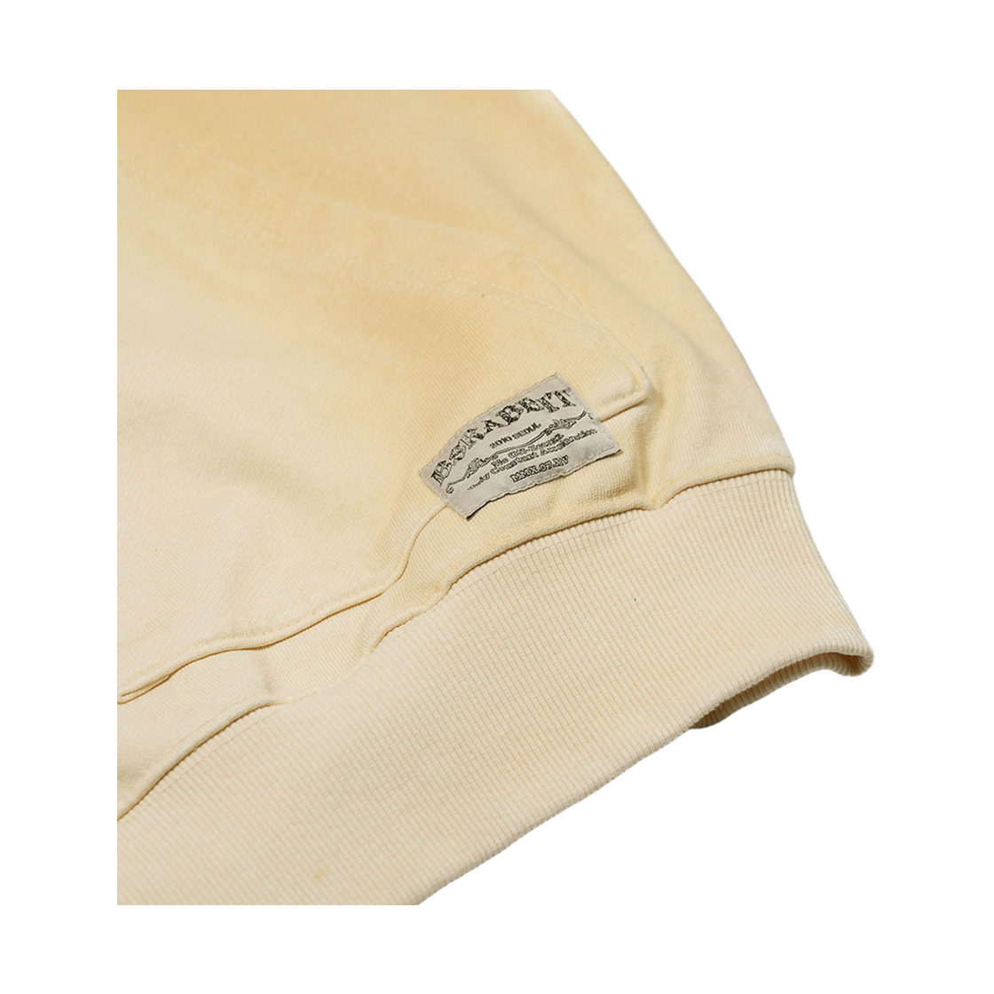 비에스래빗 오일 워시드 그래픽 집업 후디 아이보리(Bsrabbit Oil-Washed Graphic Zip-Up Hoodie Ivory) - 6