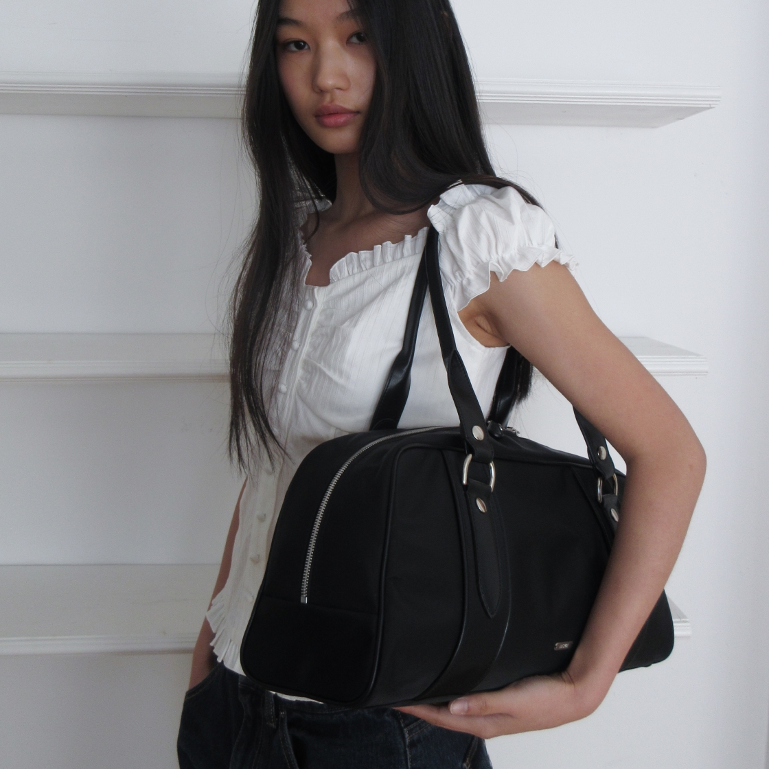 라츠유 비비 보스턴 백 블랙(LOTS YOU Vivi Boston Bag Black) - 3