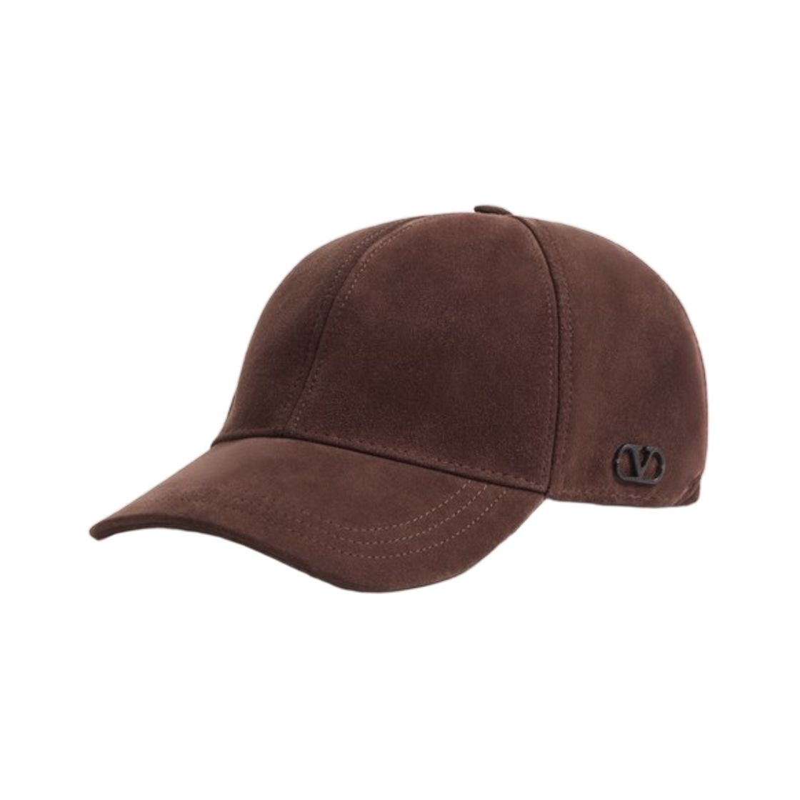 발렌티노 베이스볼 캡 발렌티노 가라바니 브이로고 시그니쳐 스웨이드 테스타 디 모로(Valentino Baseball Cap Valentino Garavani Vlogo Signature in Suede Testa Di Moro) - 2