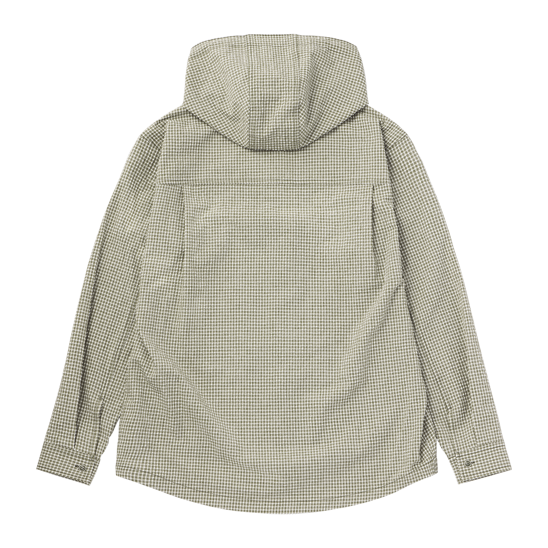 꼬떼 시어서커 체크 후디 셔츠 올리브(COTTE Seersucker Check Hoodie Shirts Olive) - 6