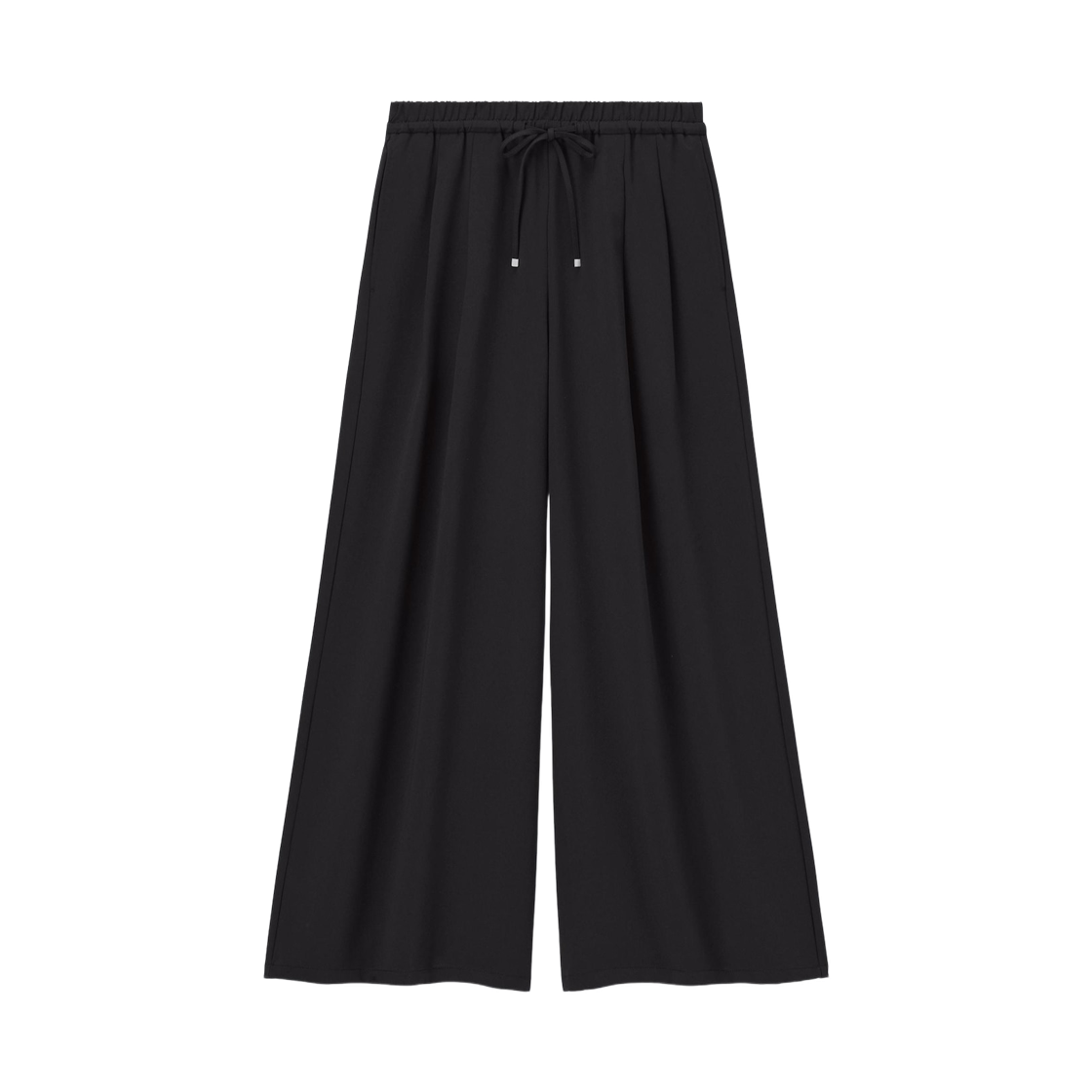 359460-09 (W) GU Draped Wide Pants Black