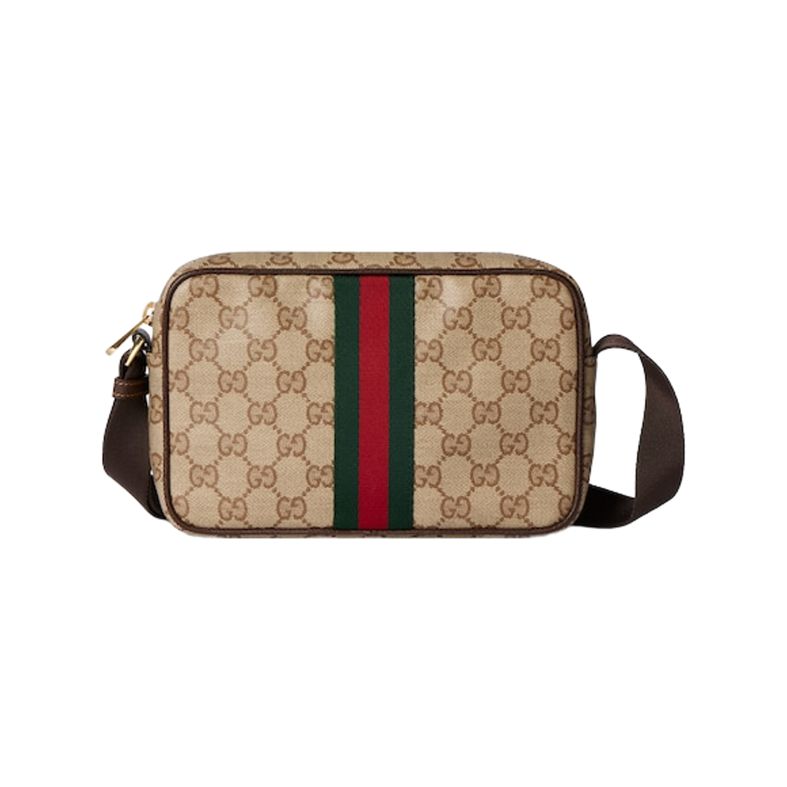 구찌 GG 미니 백 웹 샌드 브라운(Gucci GG Mini Bag With Web Sand Brown) - 1