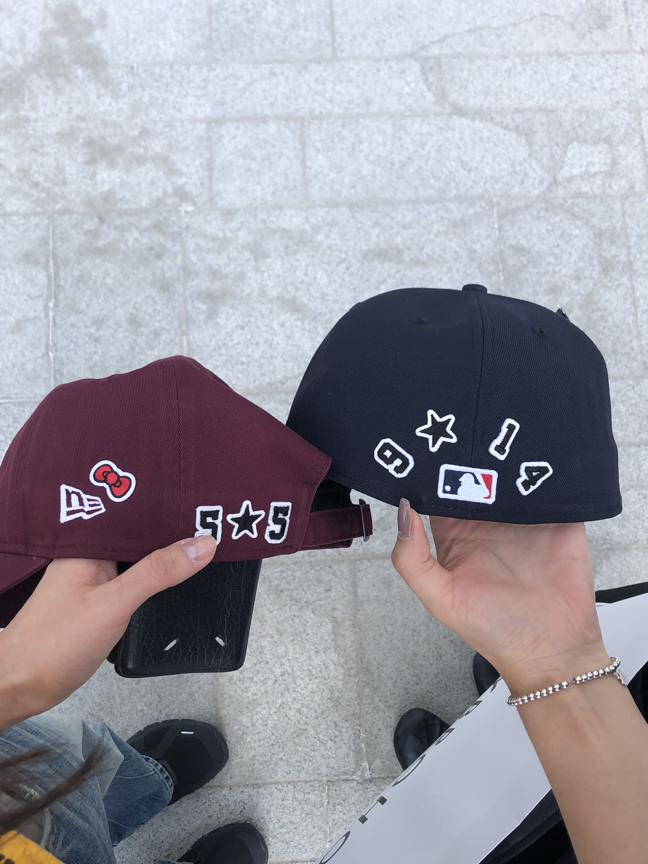 New Era 59Fifty MLB Authentic New York Yankees Game Navy 착용 스타일 - 2